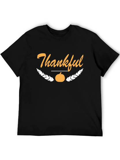 Thankful Thanksgiving T-Shirt - Black