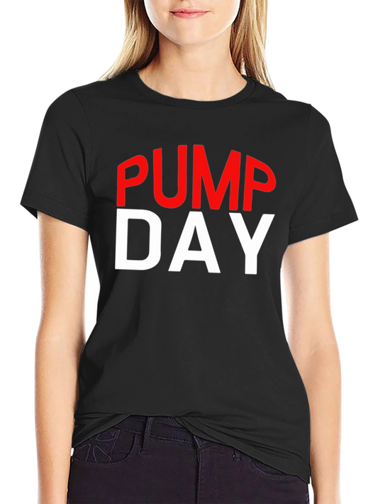 Pump Day Gym Workout T-Shirt - Black