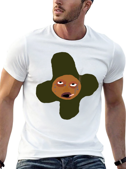 Funny Cartoon Graphic T-Shirt - Black