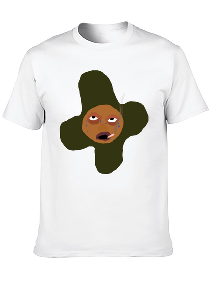 Funny Cartoon Graphic T-Shirt - Black