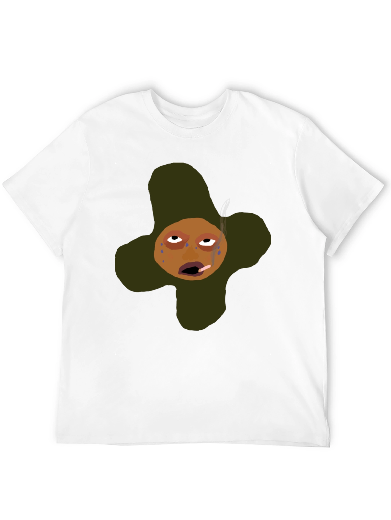 Funny Cartoon Graphic T-Shirt - Black