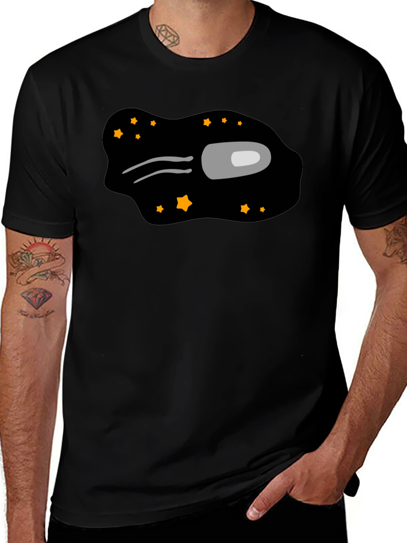 Among Us Crewmate T-Shirt - Black