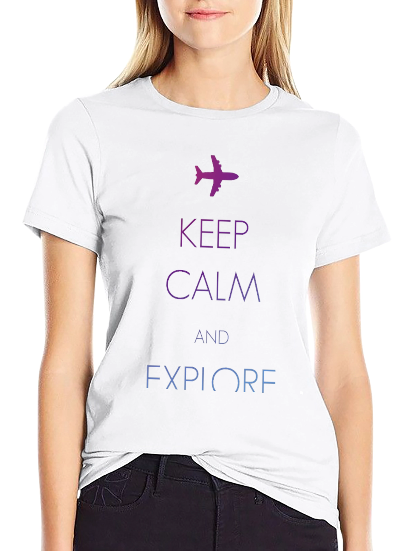 Keep Calm & Explore Graphic T-Shirt