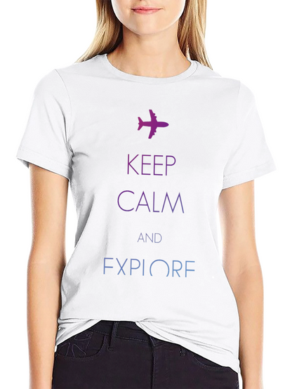 Keep Calm & Explore Graphic T-Shirt