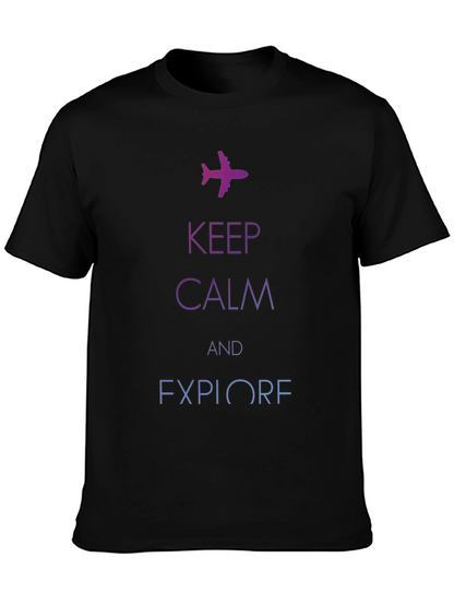 Keep Calm & Explore Graphic T-Shirt