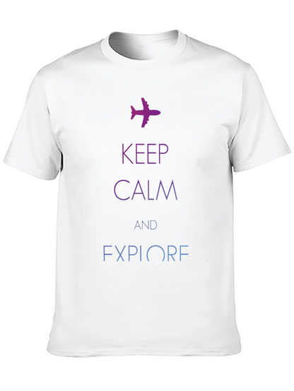 Keep Calm & Explore Graphic T-Shirt