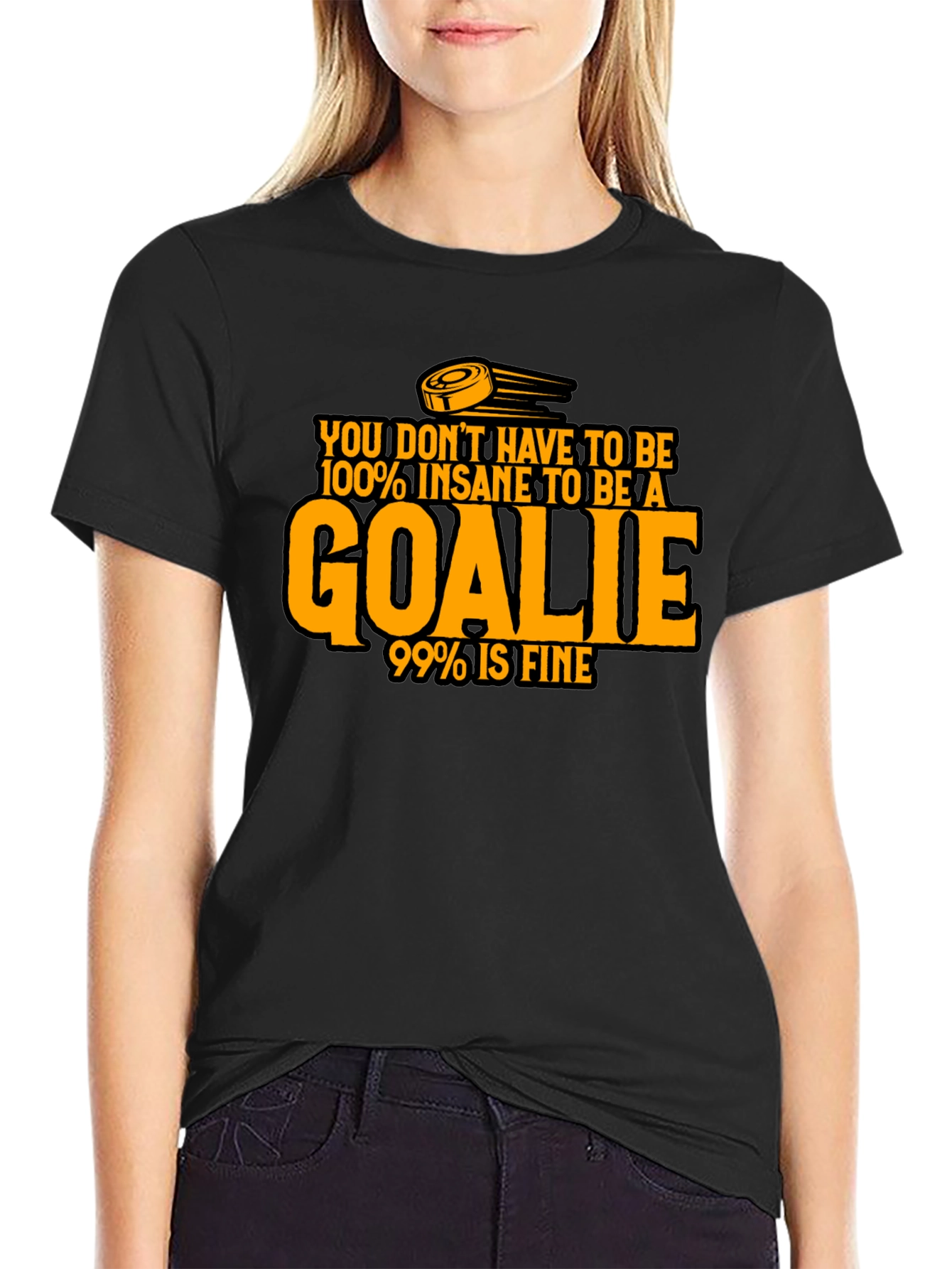Insane Goalie T-Shirt - Hockey Humor