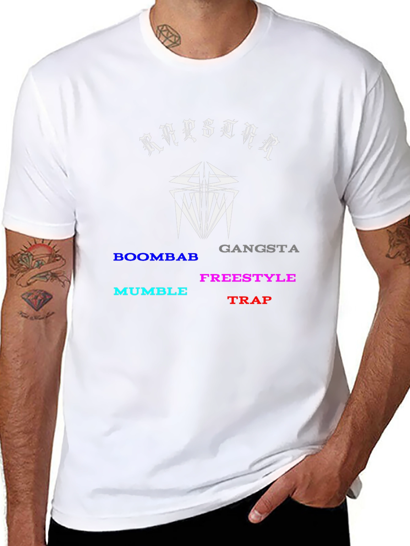 Rapstar T-Shirt Music Style Tee