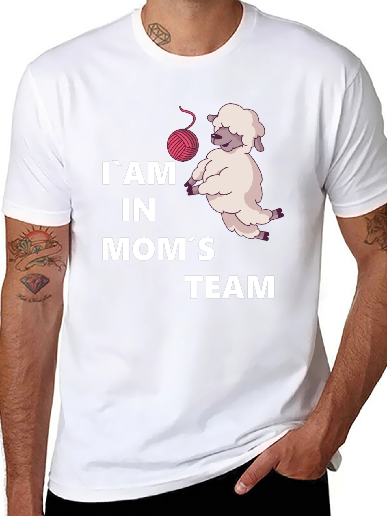 Im in Moms Team Sheep T-Shirt