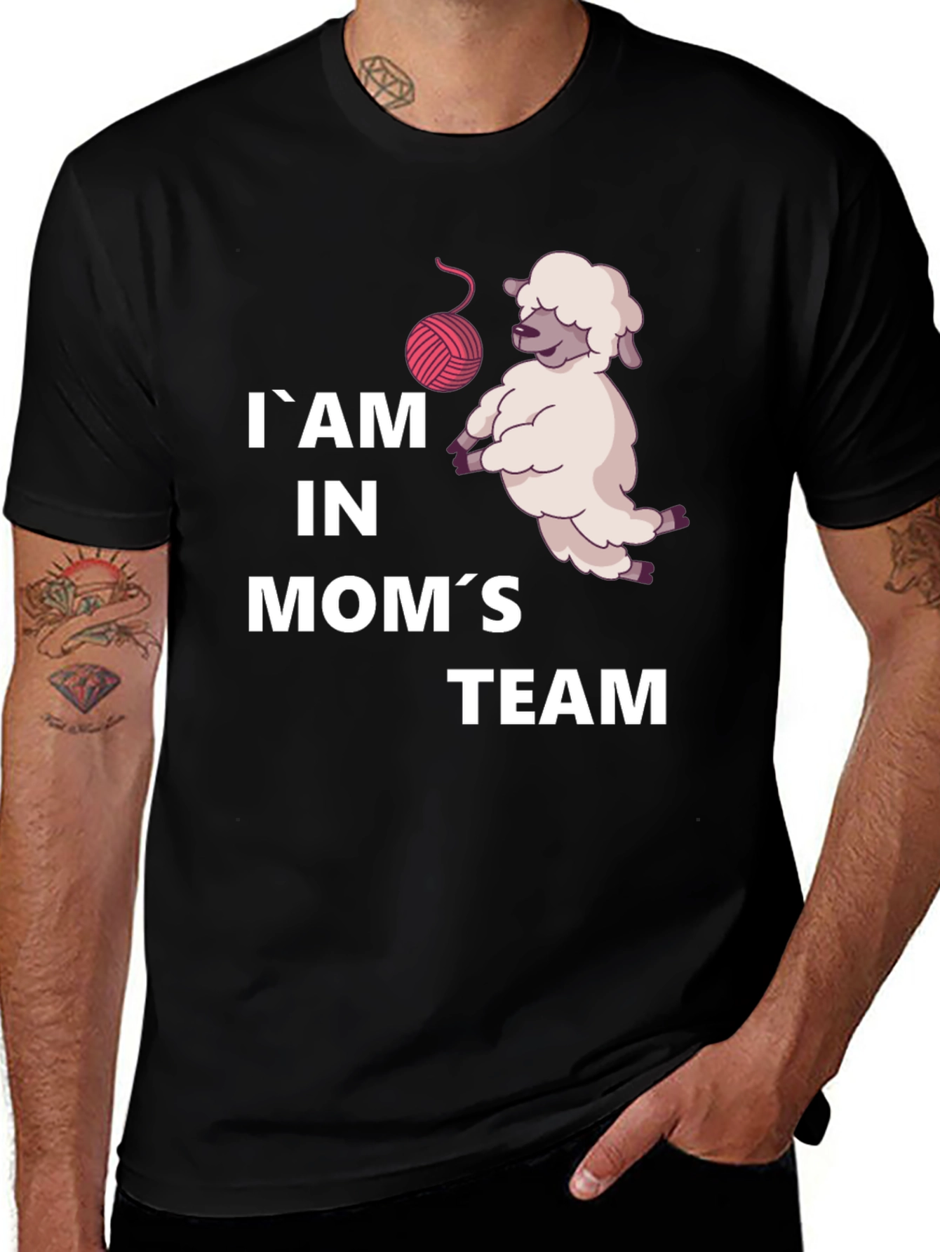Im in Moms Team Sheep T-Shirt