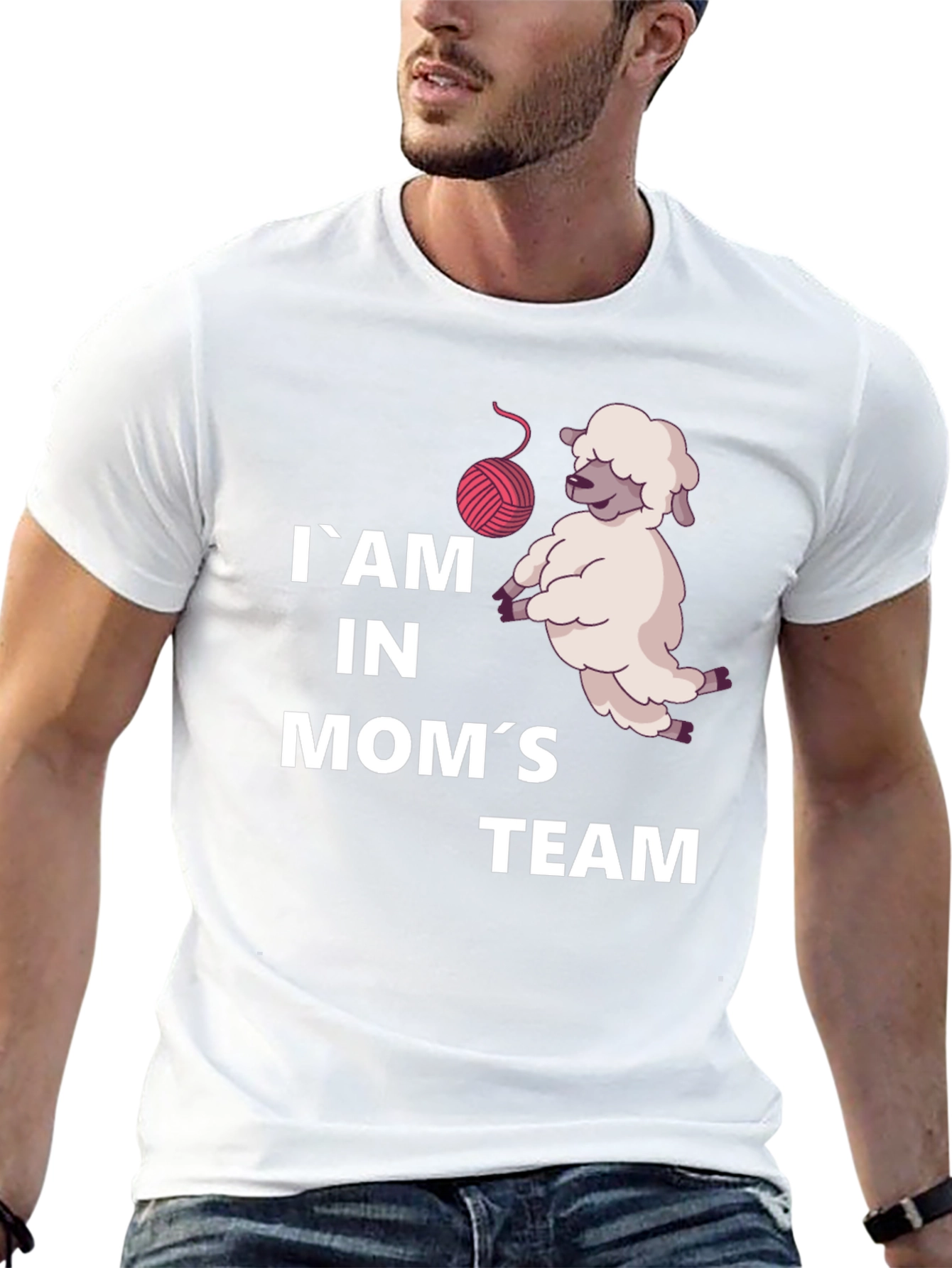 Im in Moms Team Sheep T-Shirt