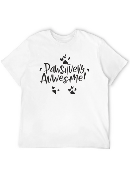 Pawsitively Awesome Black T-Shirt