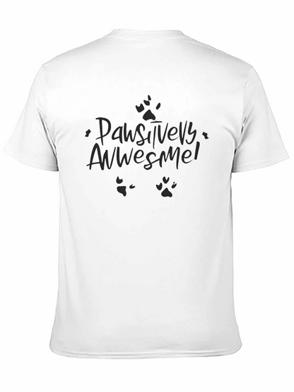 Pawsitively Awesome Black T-Shirt