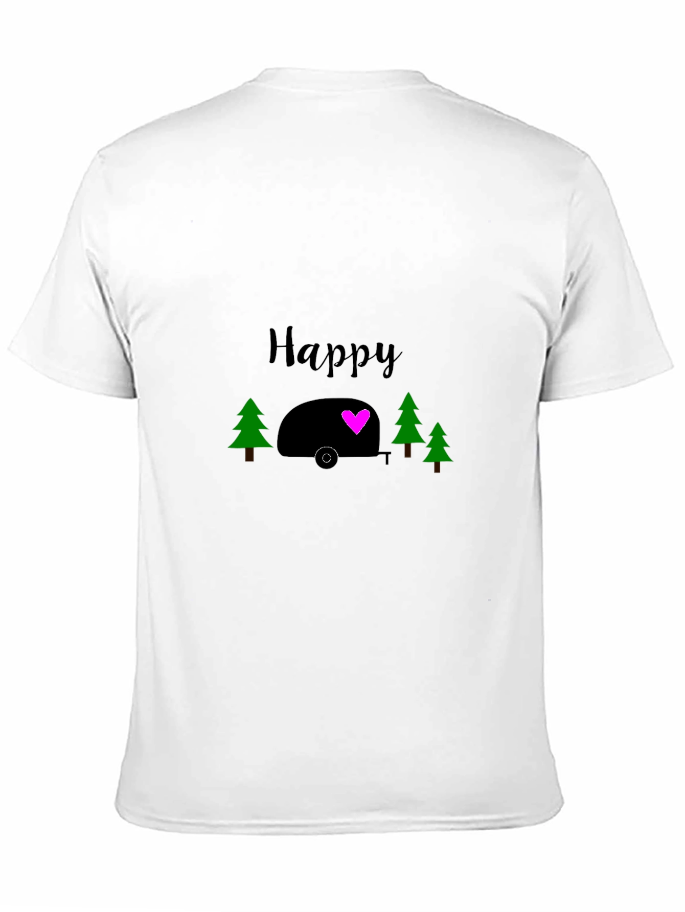 Happy Camper Graphic Tee - Black