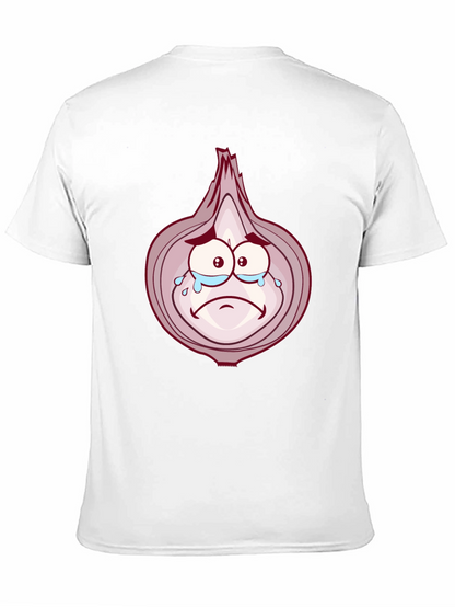 Sad Onion Cartoon Graphic T-Shirt