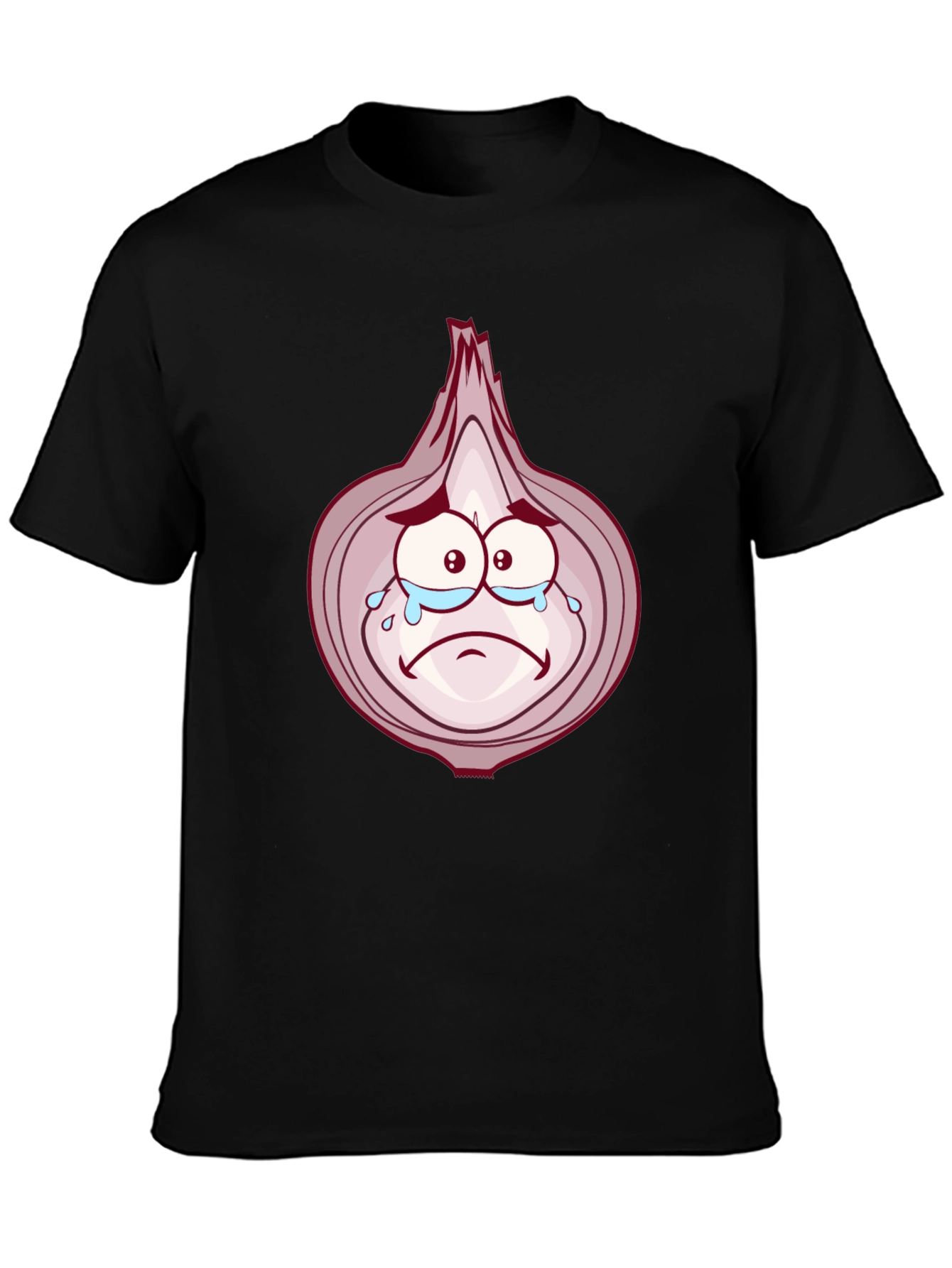 Sad Onion Cartoon Graphic T-Shirt