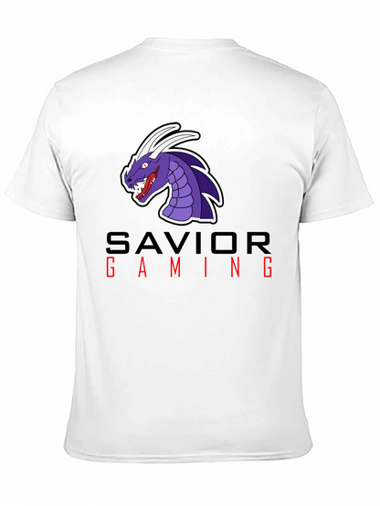Savior Gaming Graphic Tee - Black Cotton Blend