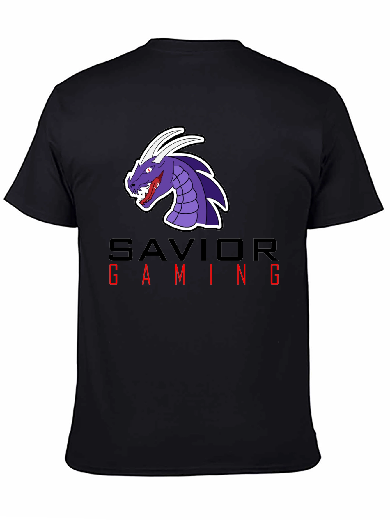 Savior Gaming Graphic Tee - Black Cotton Blend