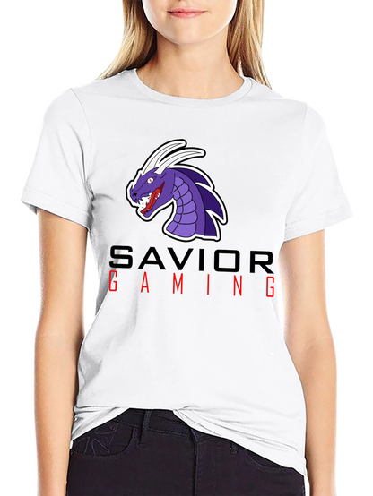 Savior Gaming Graphic Tee - Black Cotton Blend