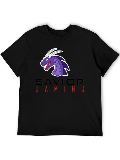 Savior Gaming Graphic Tee - Black Cotton Blend