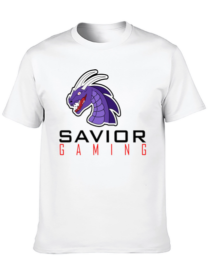 Savior Gaming Graphic Tee - Black Cotton Blend