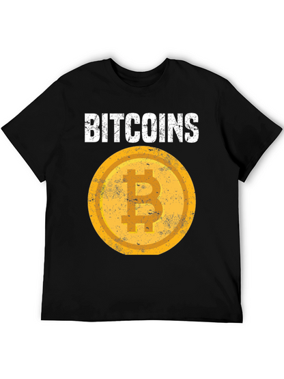 Bitcoin Crypto Tee - Distressed Coin Design