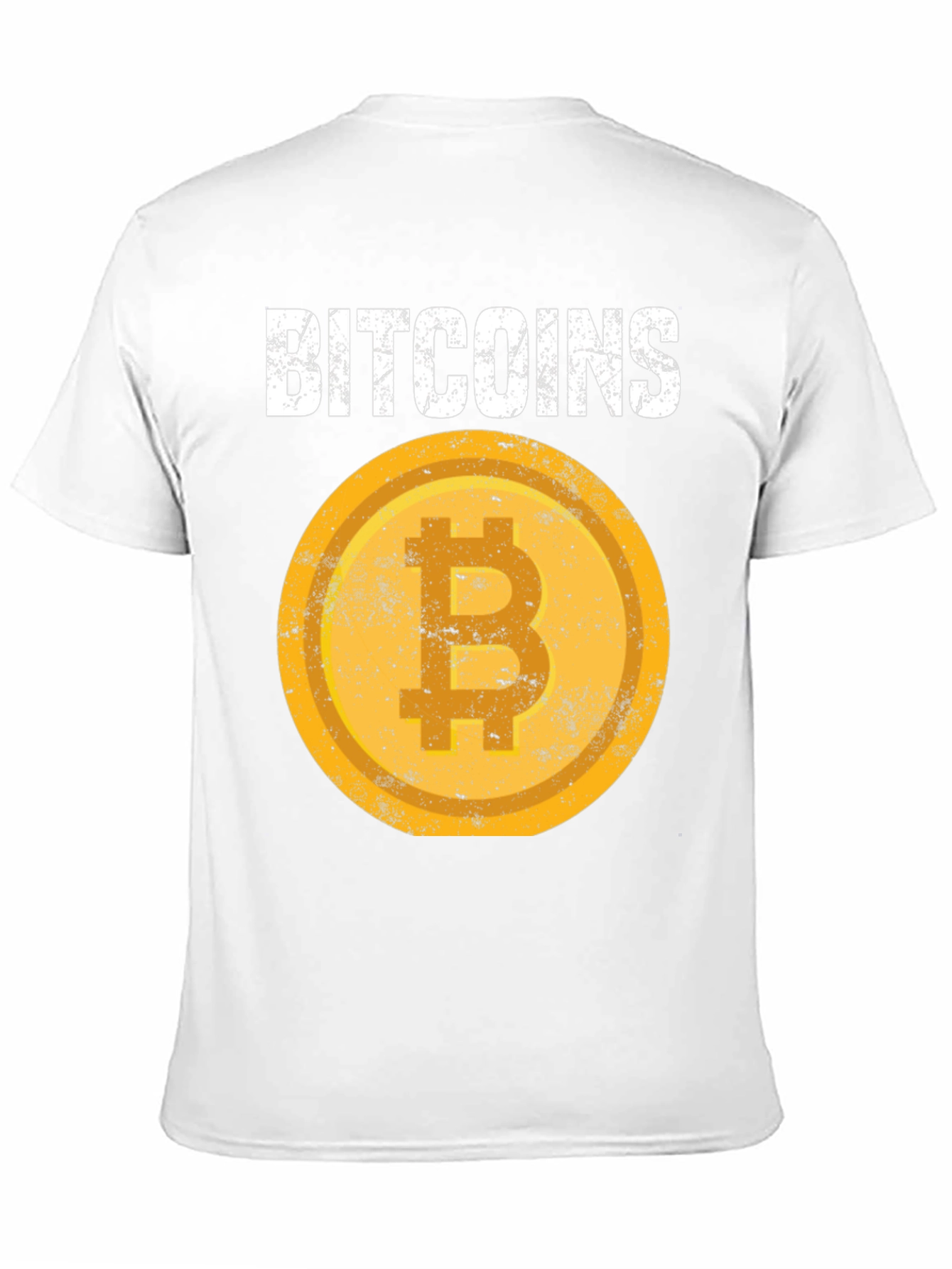 Bitcoin Crypto Tee - Distressed Coin Design