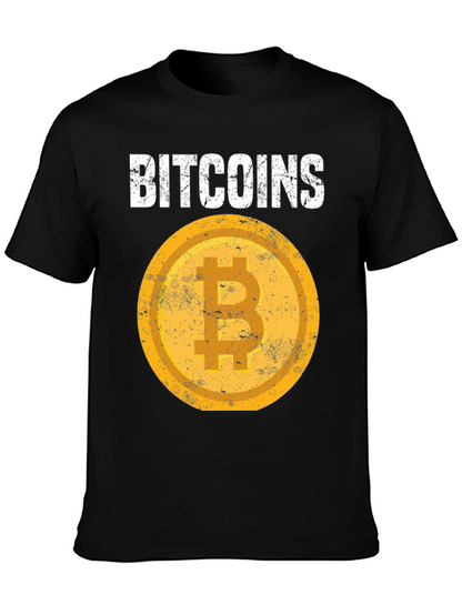 Bitcoin Crypto Tee - Distressed Coin Design