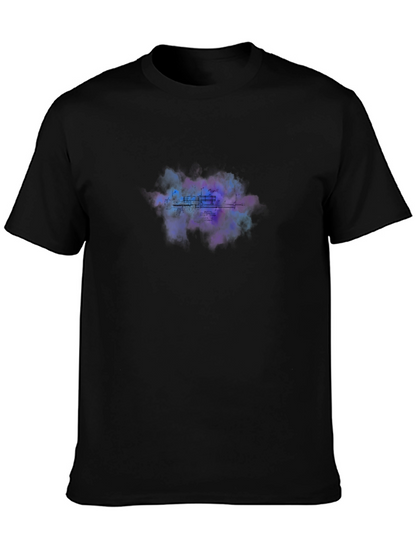 Abstract Urban T-Shirt - Mens Black Crew Neck