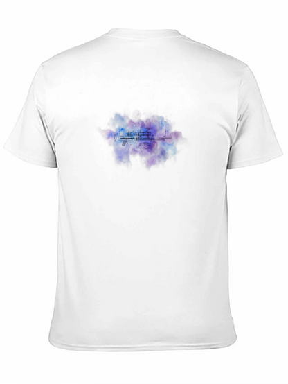 Abstract Urban T-Shirt - Mens Black Crew Neck