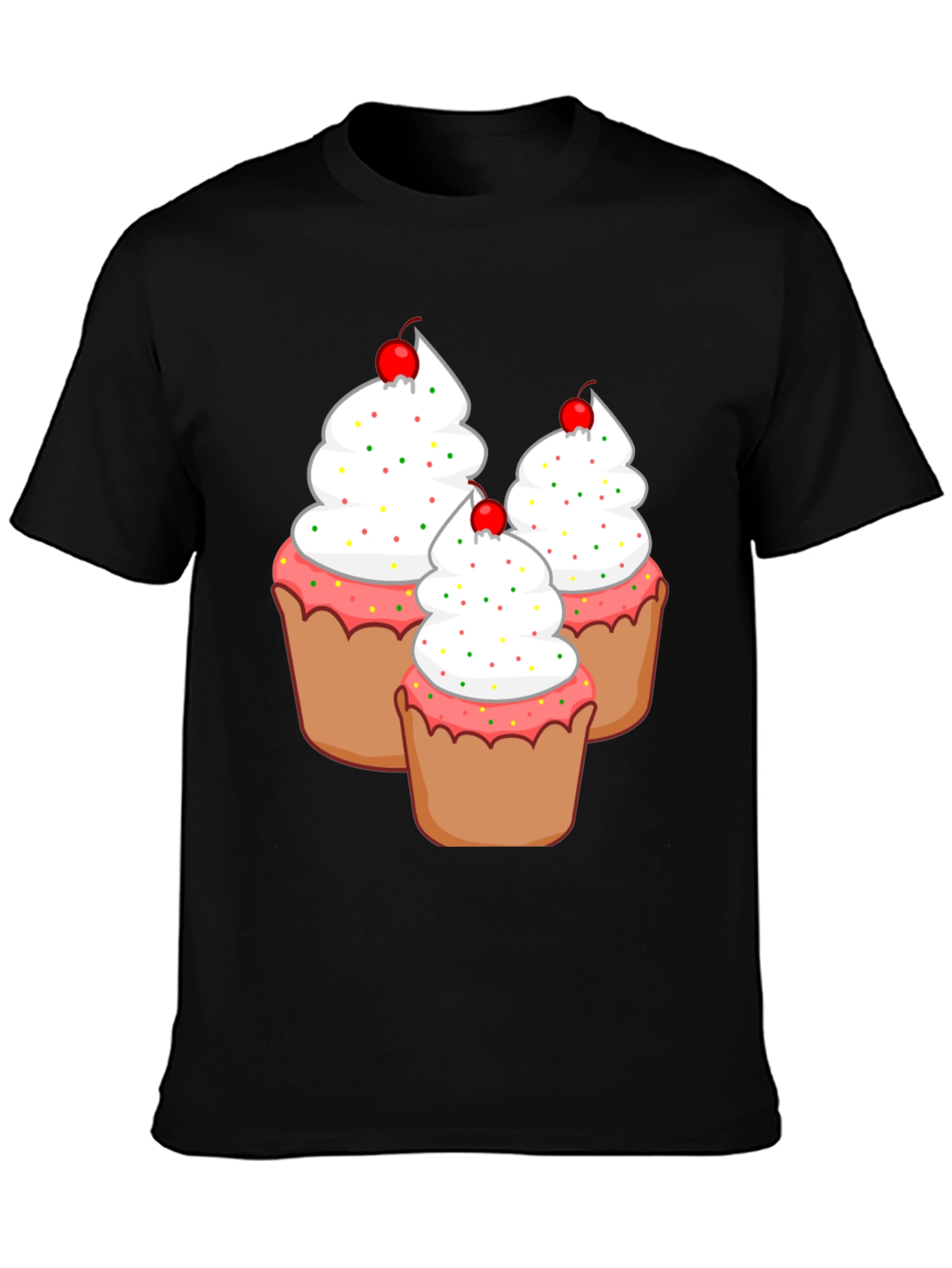 Cupcake Lovers Black T-Shirt