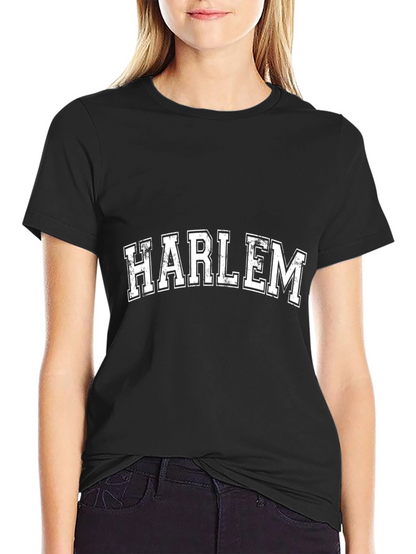 Harlem Graphic Tee - Classic Black Cotton T-Shirt