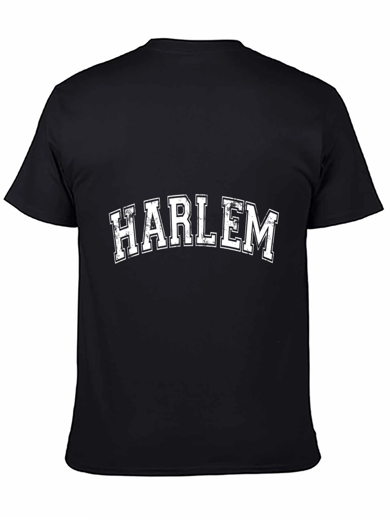 Harlem Graphic Tee - Classic Black Cotton T-Shirt