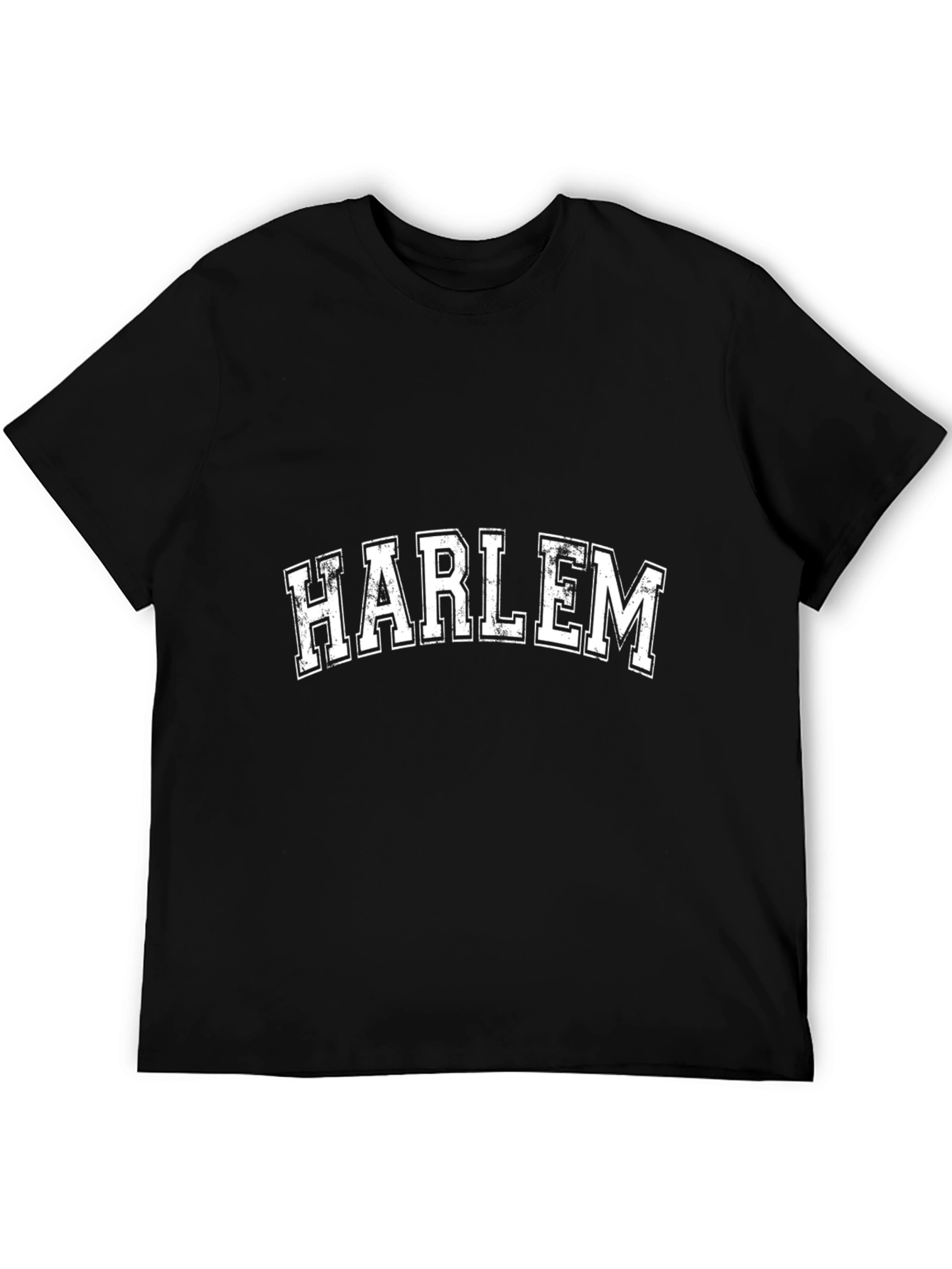 Harlem Graphic Tee - Classic Black Cotton T-Shirt