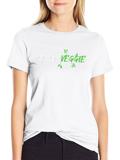 Enjoy Veggie T-Shirt - Stylish Vegan Tee