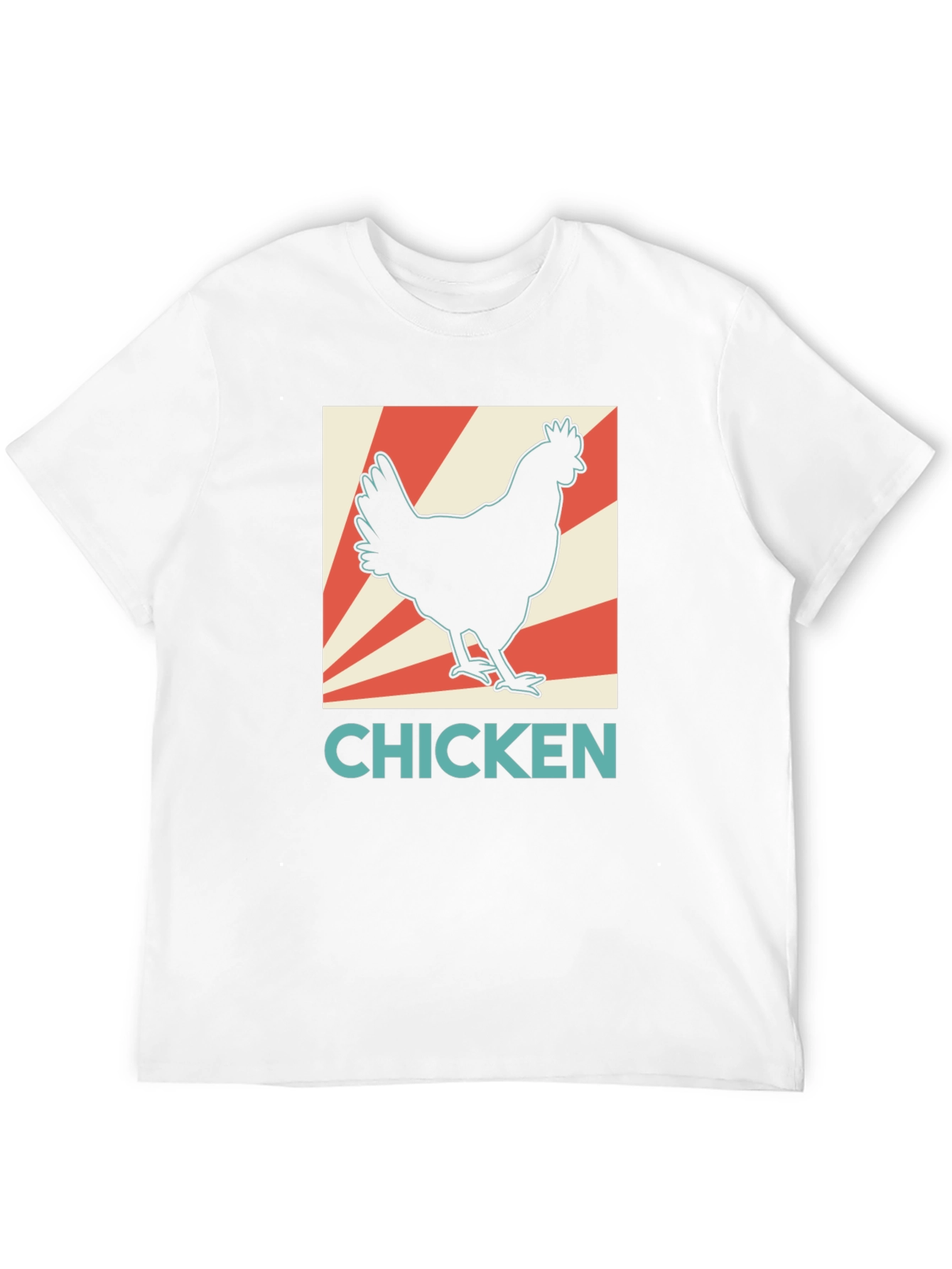 Chicken Graphic Tee - Retro Style Black T-Shirt