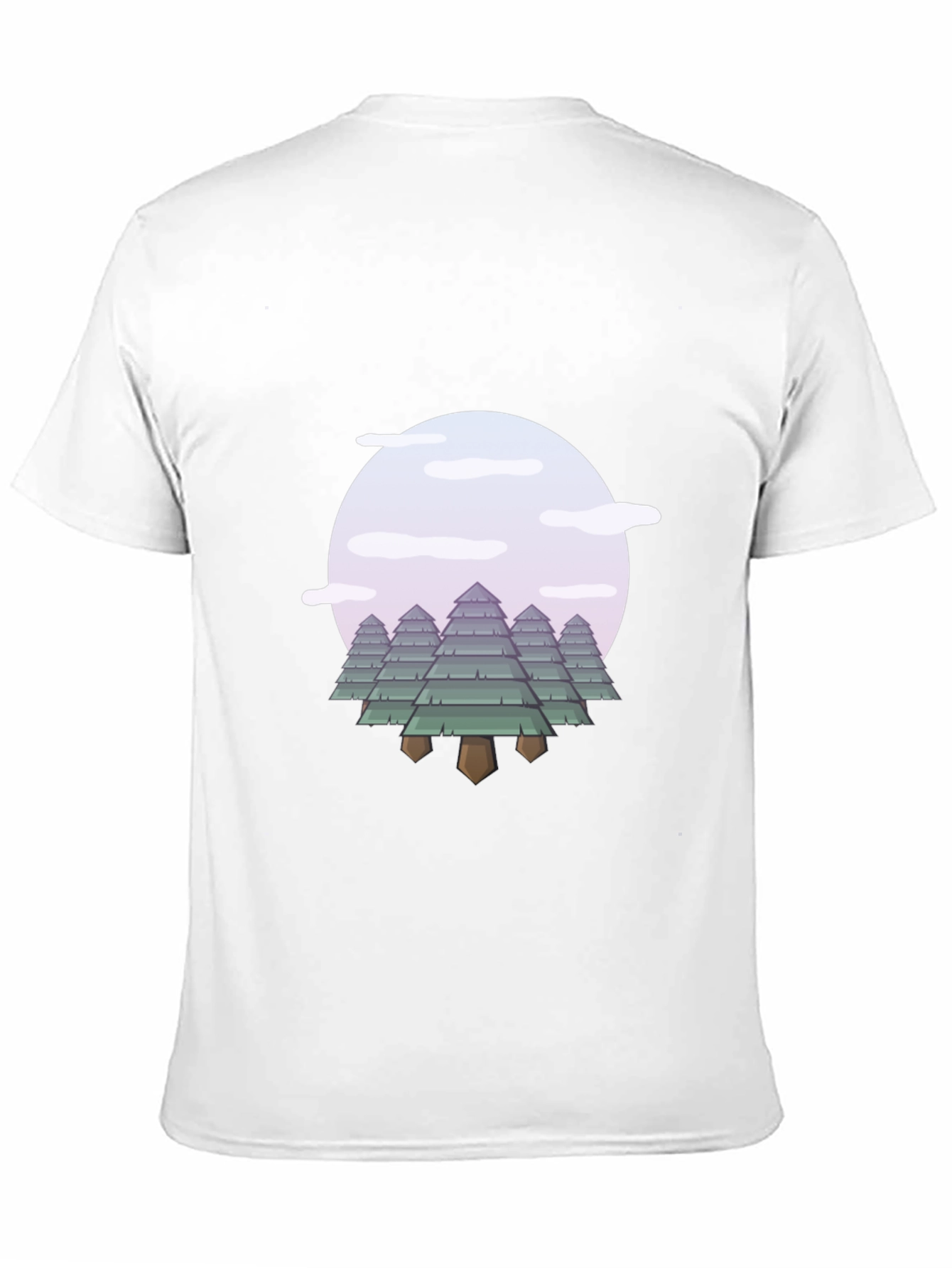 Abstract Forest Graphic Tee - Modern Nature Style