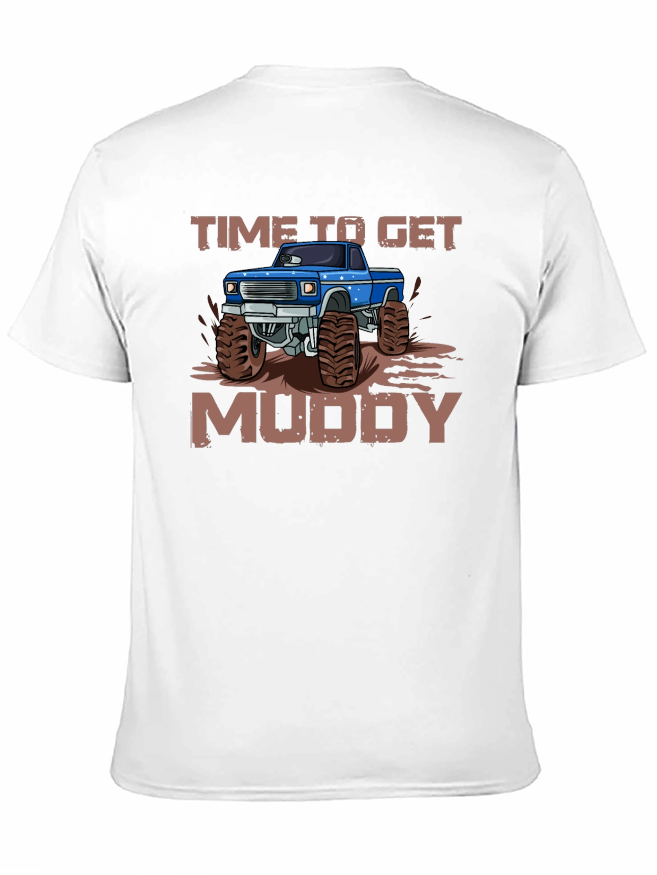 Time To Get Muddy Monster Truck Graphic T-Shirt