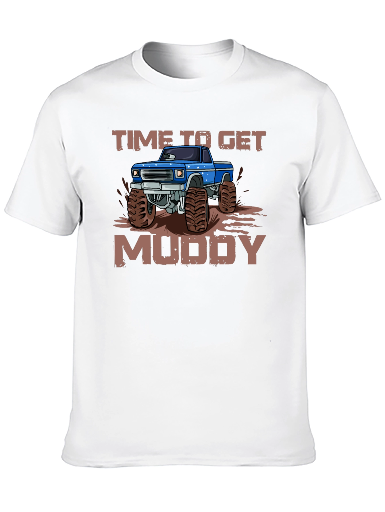 Time To Get Muddy Monster Truck Graphic T-Shirt