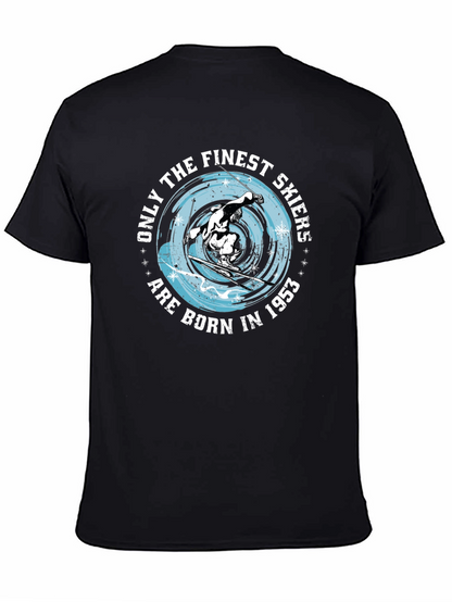 Finest Skiers Born in 1953 Black T-Shirt