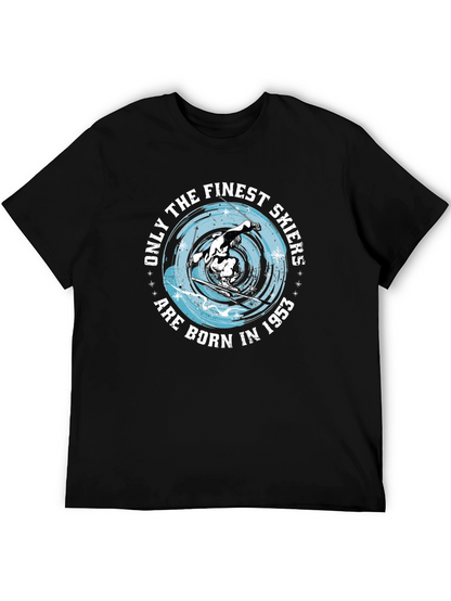 Finest Skiers Born in 1953 Black T-Shirt