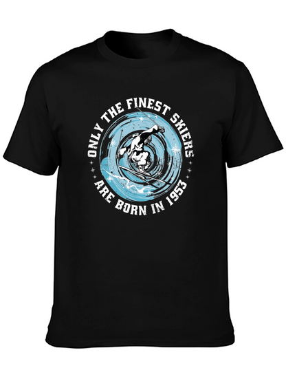 Finest Skiers Born in 1953 Black T-Shirt