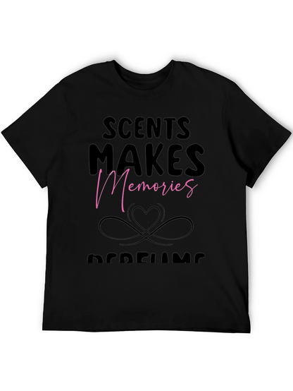 Scents Make Memories Black Graphic T-Shirt