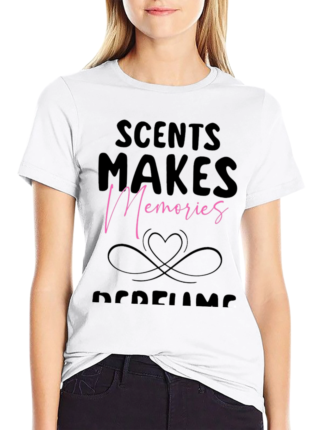 Scents Make Memories Black Graphic T-Shirt