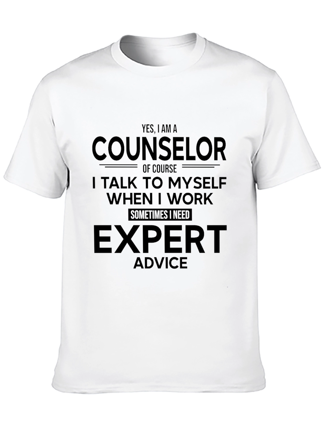 Counselor Expert Advice Graphic Tee - Black
