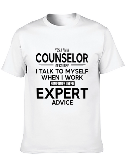 Counselor Expert Advice Graphic Tee - Black