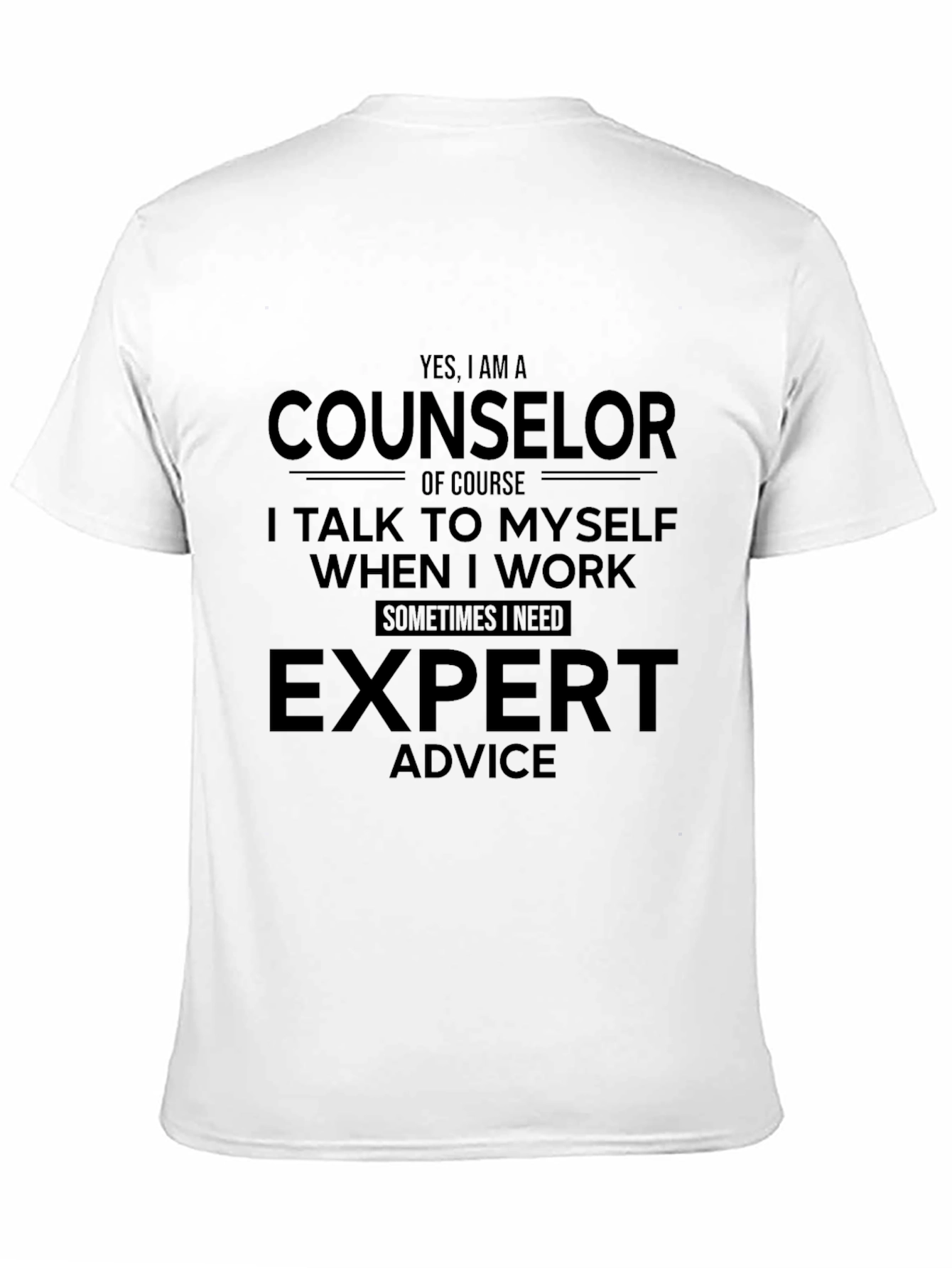 Counselor Expert Advice Graphic Tee - Black
