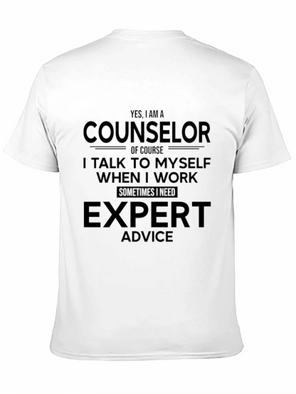 Counselor Expert Advice Graphic Tee - Black