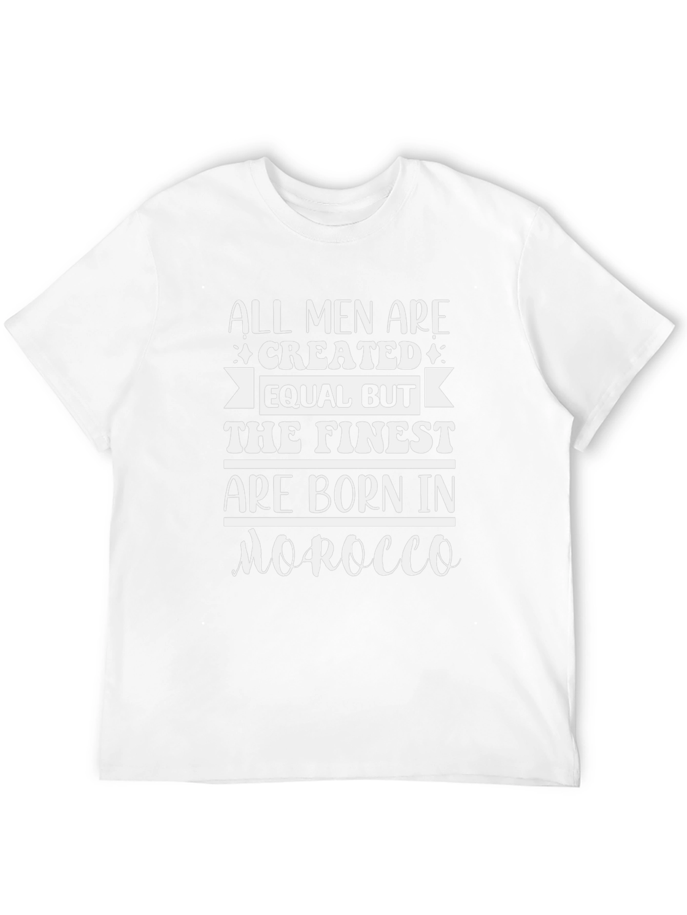Finest are Born in Morocco Mens T-Shirt