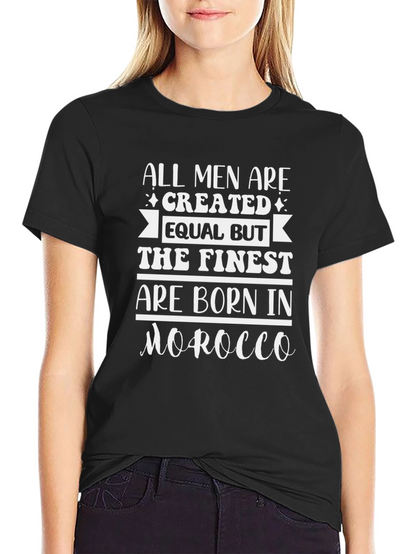 Finest are Born in Morocco Mens T-Shirt